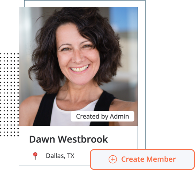 Create member profiles