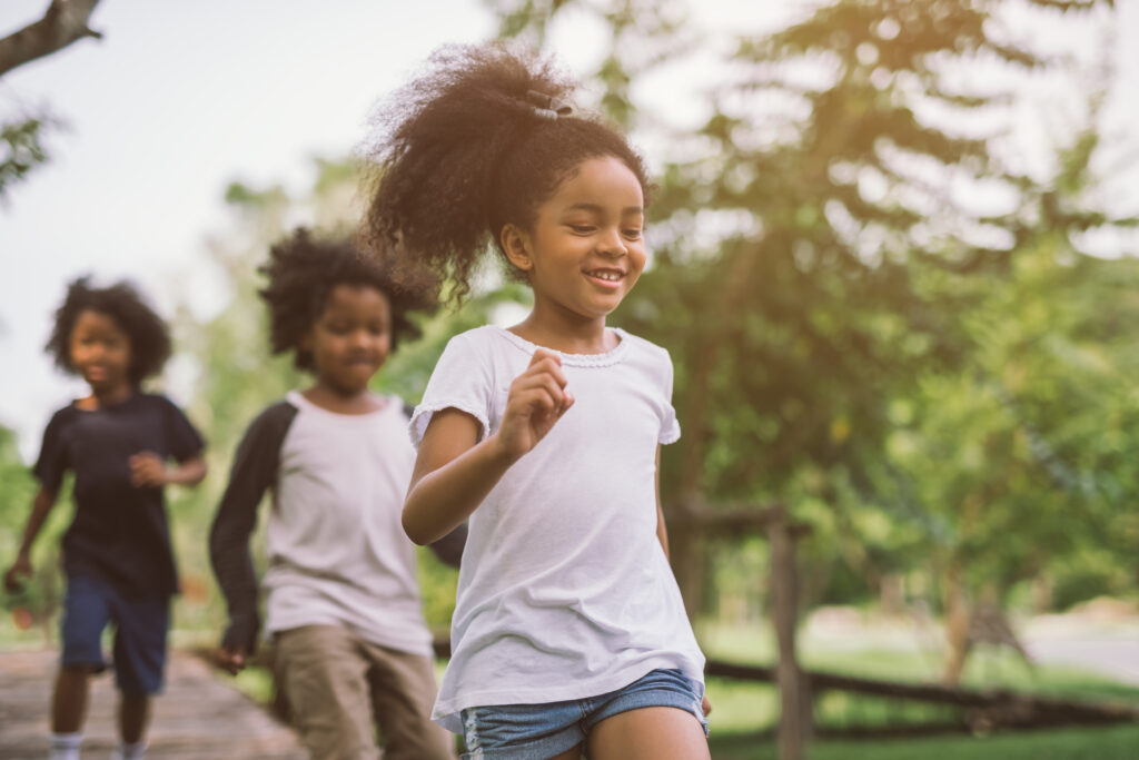 kids playing outdoors