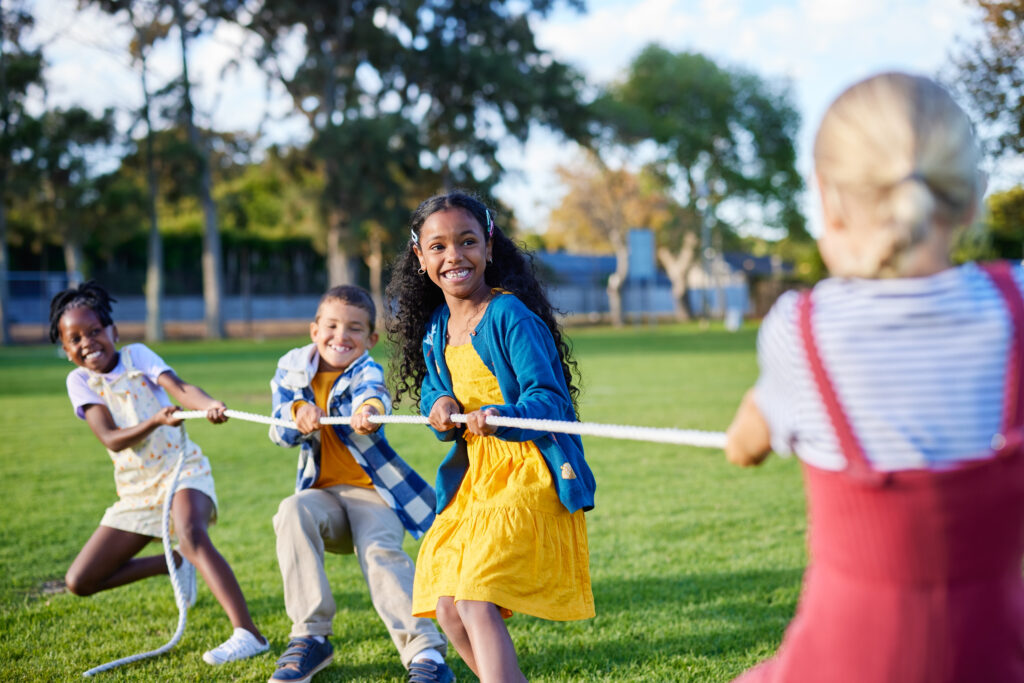 playing at the park