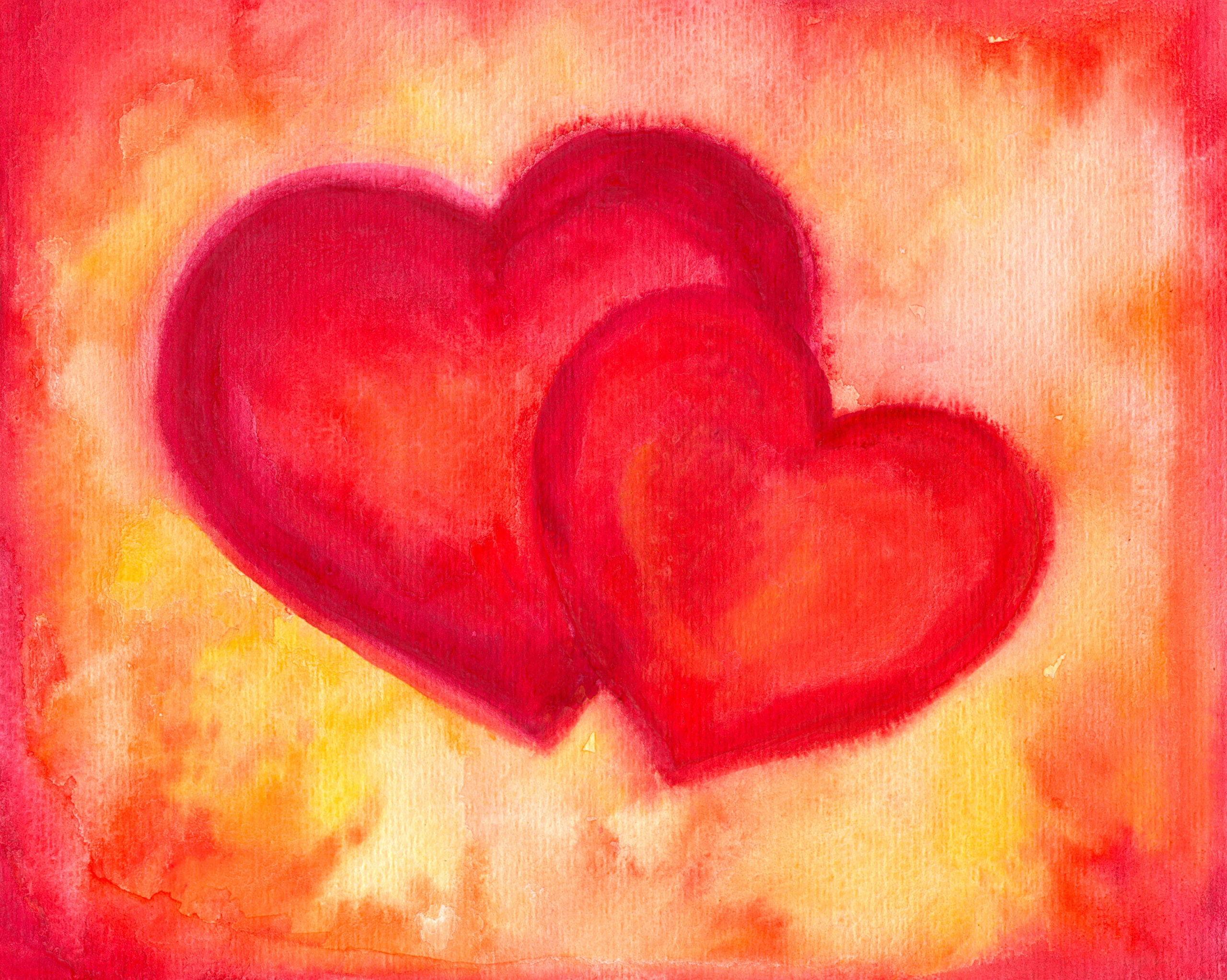 Background with hearts. Plan a high school reunion
