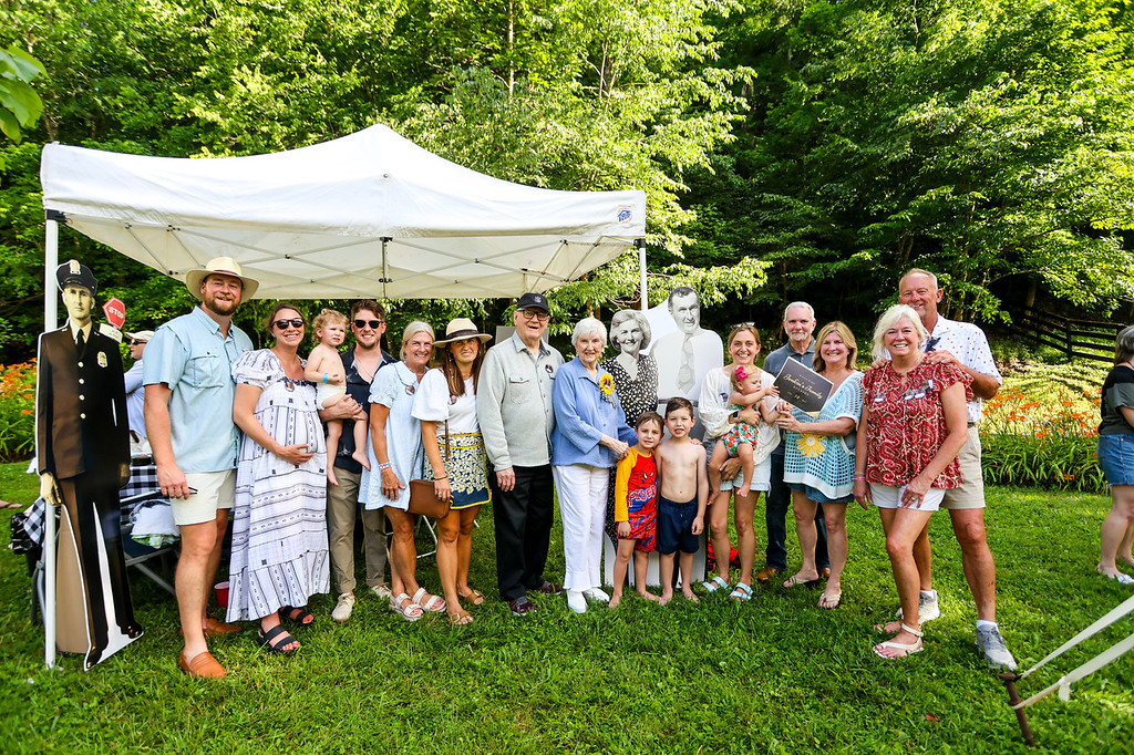 happy family at a family reunion